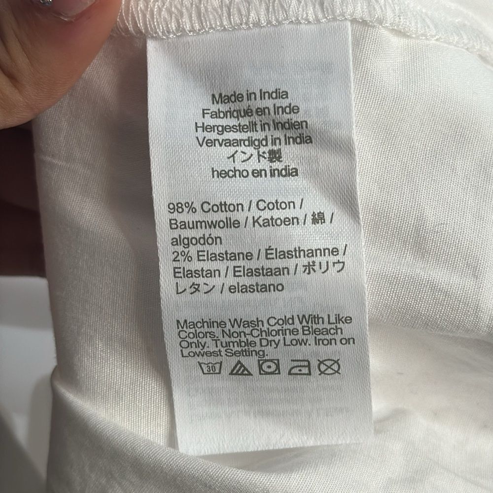 J. Crew White Puff Sleeve Shirt Dress - Picture 8 of 9